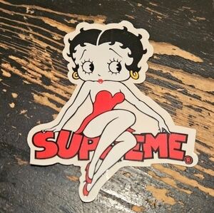 Supreme Betty Boop Sticker SS16 + FREE SURPRISE